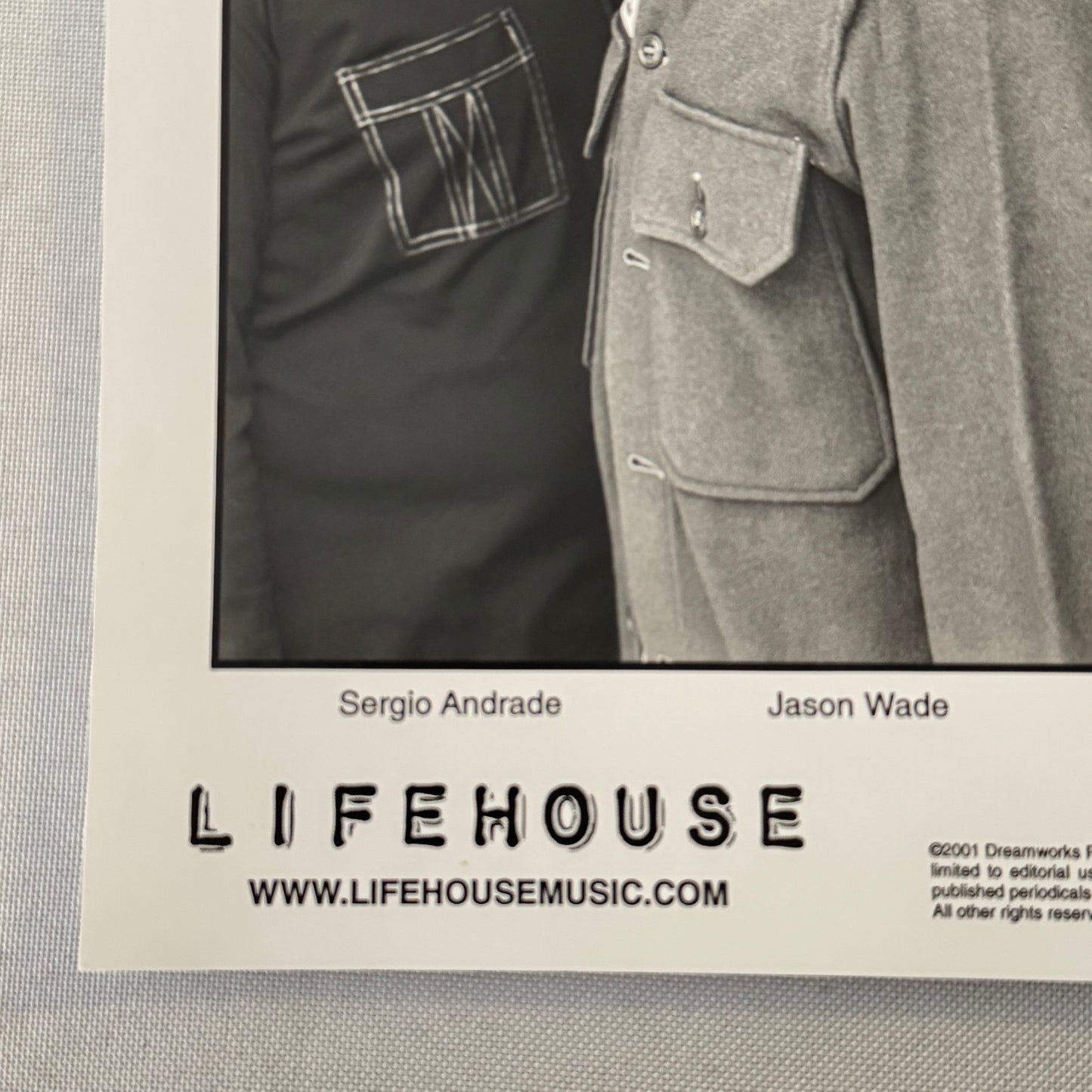 Lifehouse Music Publicity Press Photo Photograph Band 2001 Sergio Andrade