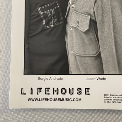 Lifehouse Music Publicity Press Photo Photograph Band 2001 Sergio Andrade
