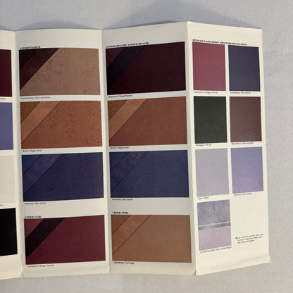 1984 Saab 99 and 900 Colour and Upholstery Brochure Catalog German French Text