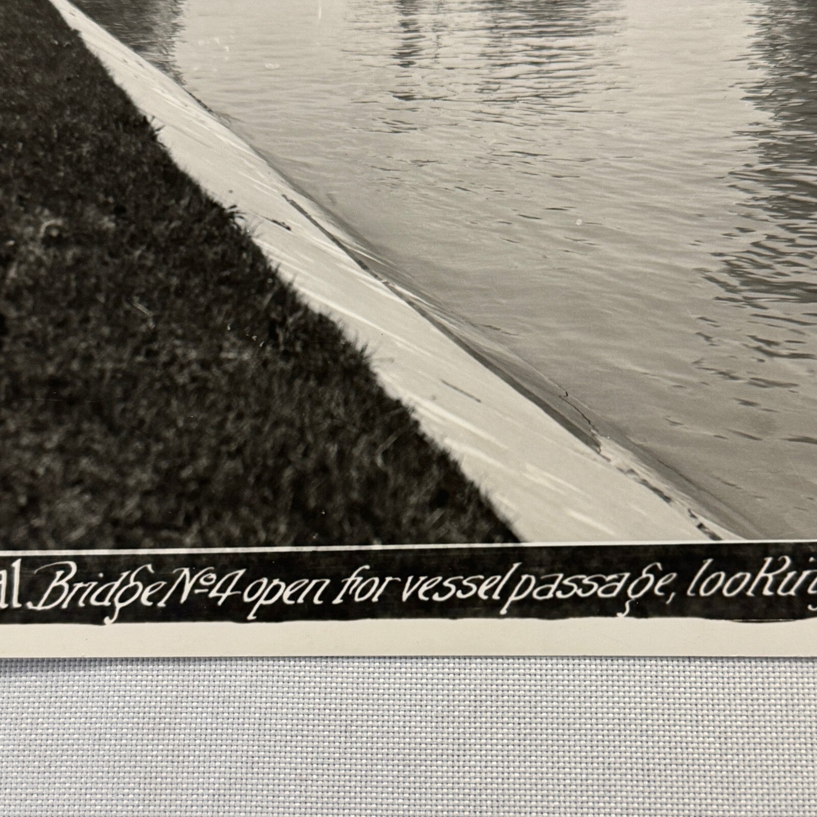 Vintage Welland Canal Ontario Canada Bridge Ship Boat Vessel 1930