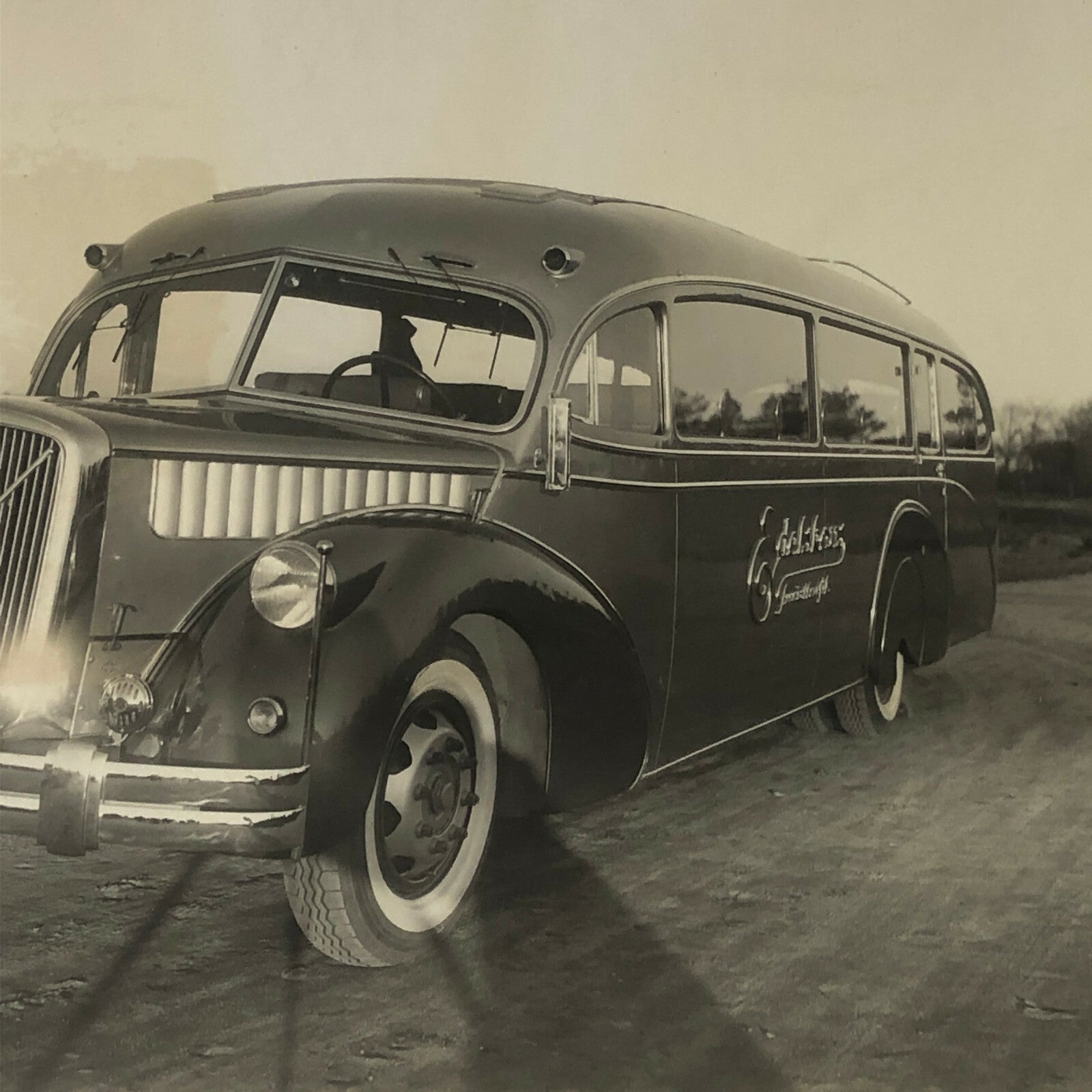 Vintage Photo Photograph of a Streamline Bus - Volvo ? Denmark ? 