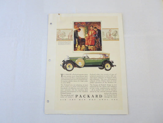 1927 1928 ? Packard Sedan Original Dealer Only Ad Proof - Vintage Advertising 