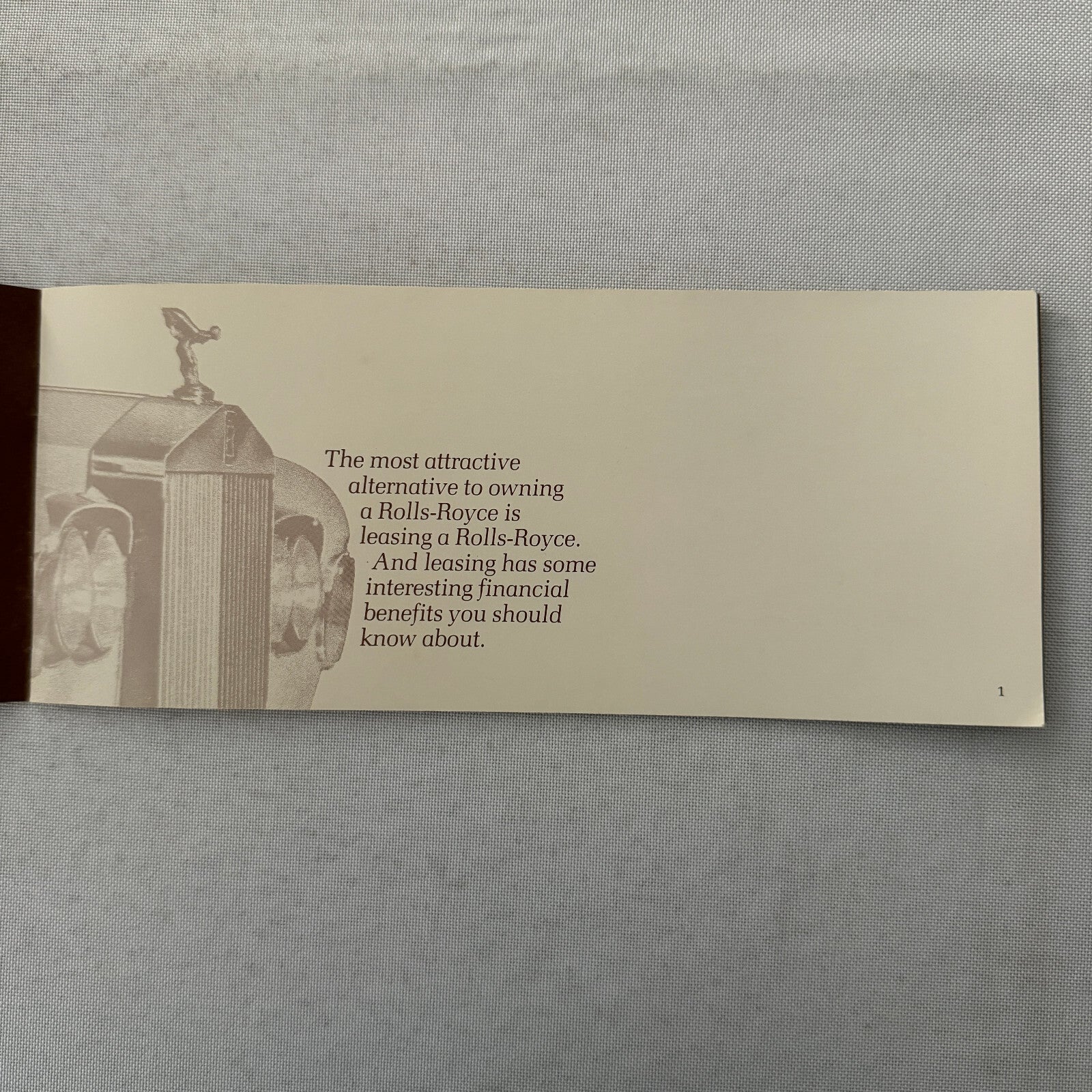 Rolls Royce Car Leasing Sales Brochure Catalog Corniche Camargue Silver Shadow