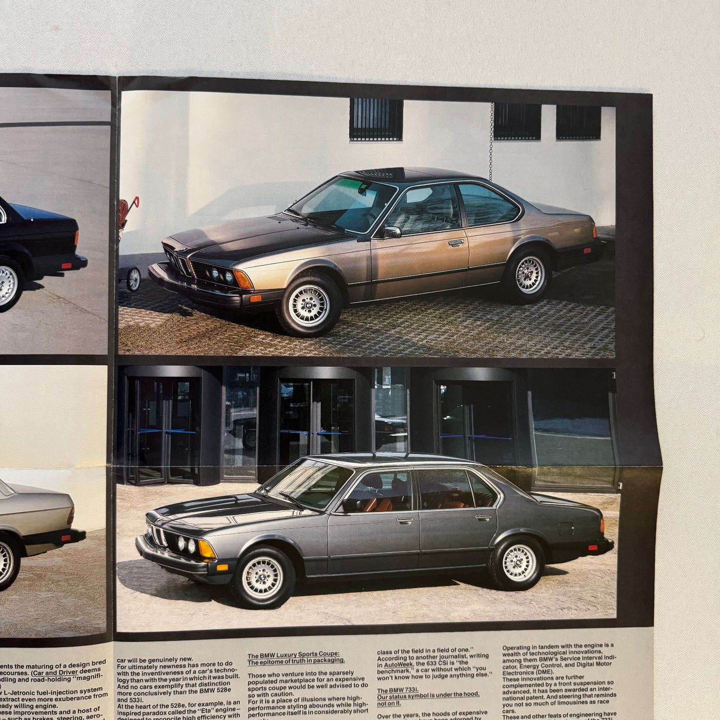 1983 BMW Sales Brochure Catalog 318i 528e 533i 633 CSi 733i 633CSi