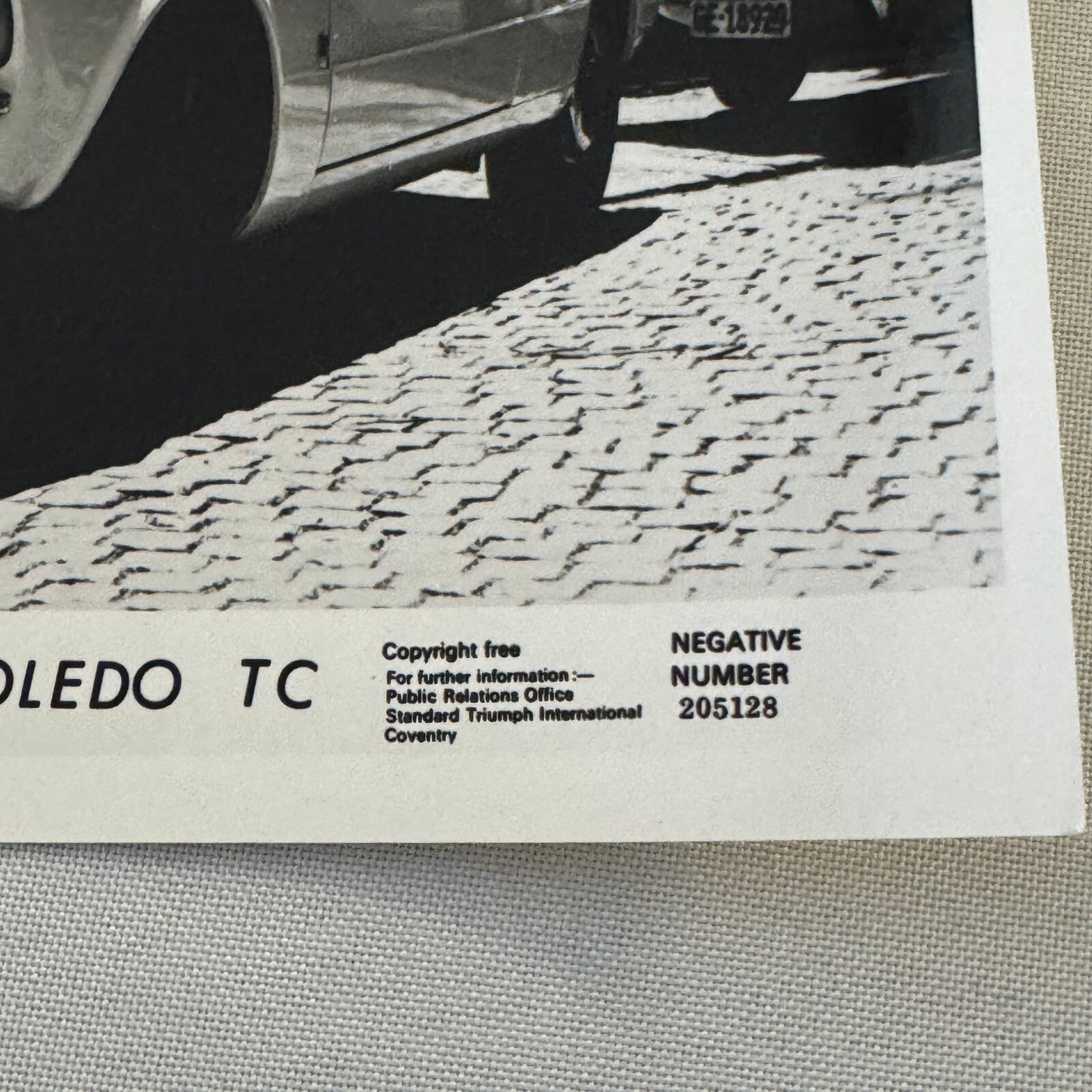 Triumph Toledo TC Car Factory Press Photo Photograph Print 1971