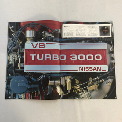 Nissan 300ZX Sports Car Sales Brochure Catalog GERMAN TEXT Nissan 300 ZX TURBO
