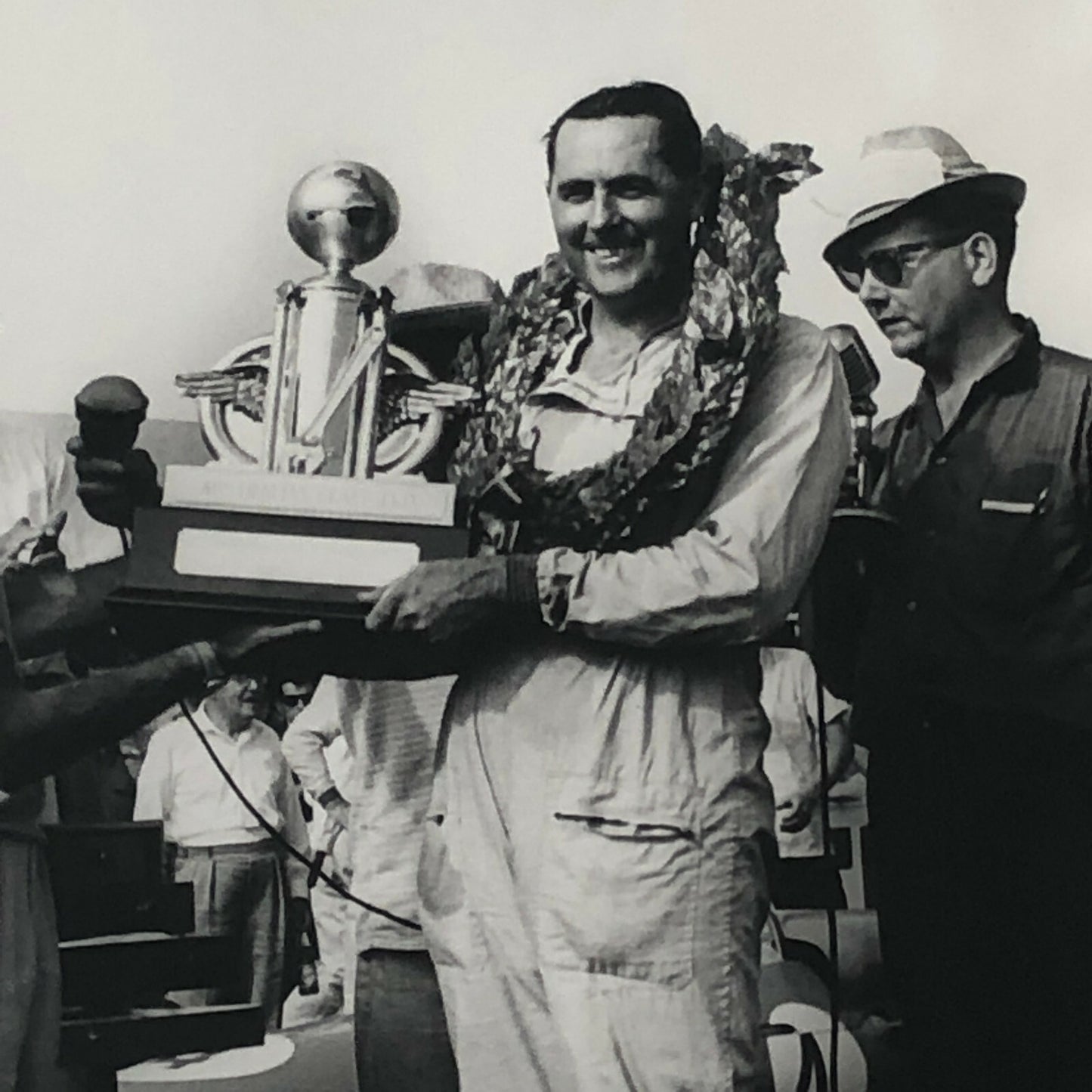 Vintage Racing Photo Photograph Stirling Moss Jack Brabham Australian Grand Prix