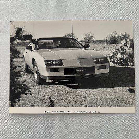 1983 Chevrolet Camaro Z28 E Factory Press Publicity Photo Photograph Print Chevy