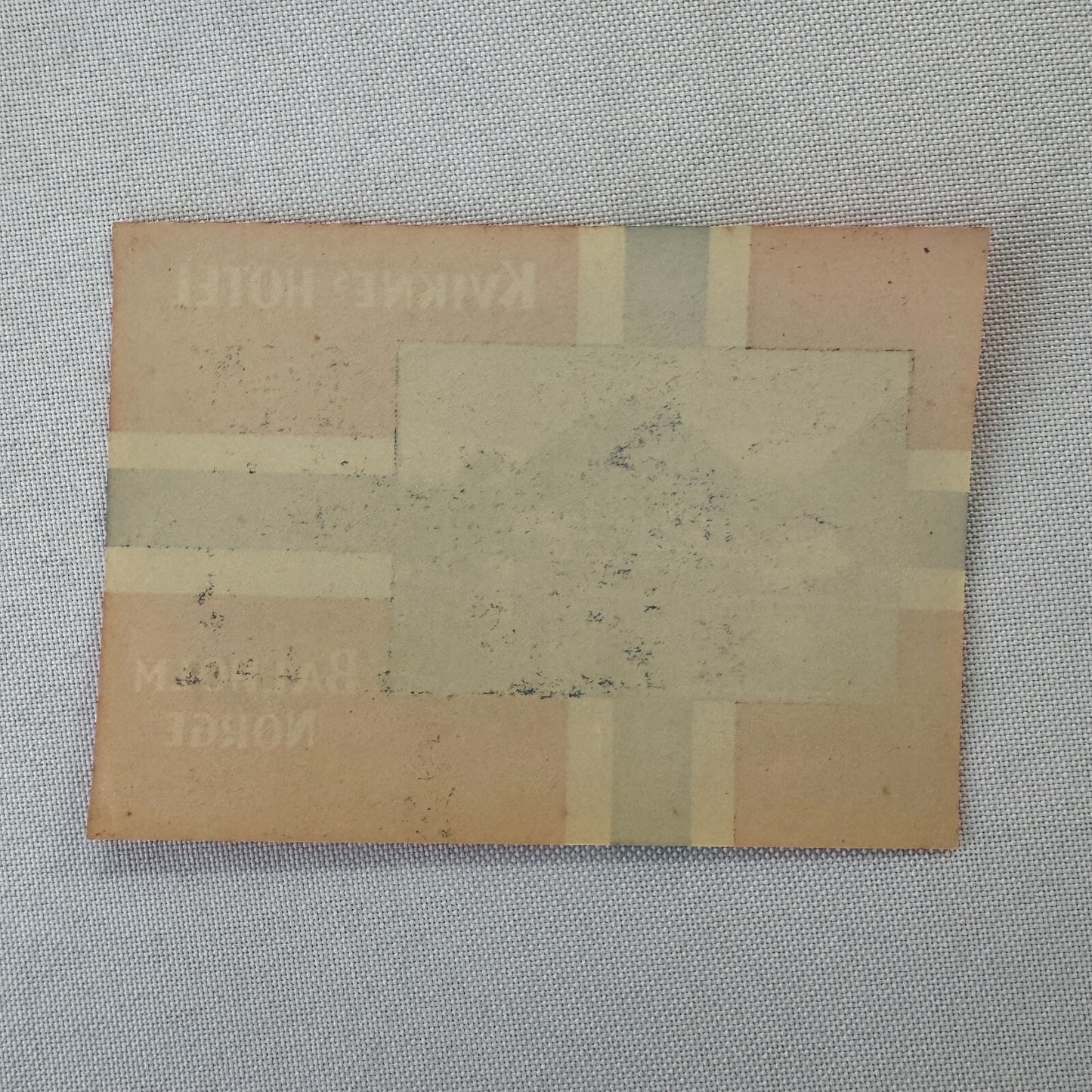 Vintage Hotel Travel Luggage Label Hotel Balholm Norway Norge Kviknes Hotel