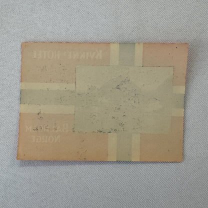 Vintage Hotel Travel Luggage Label Hotel Balholm Norway Norge Kviknes Hotel