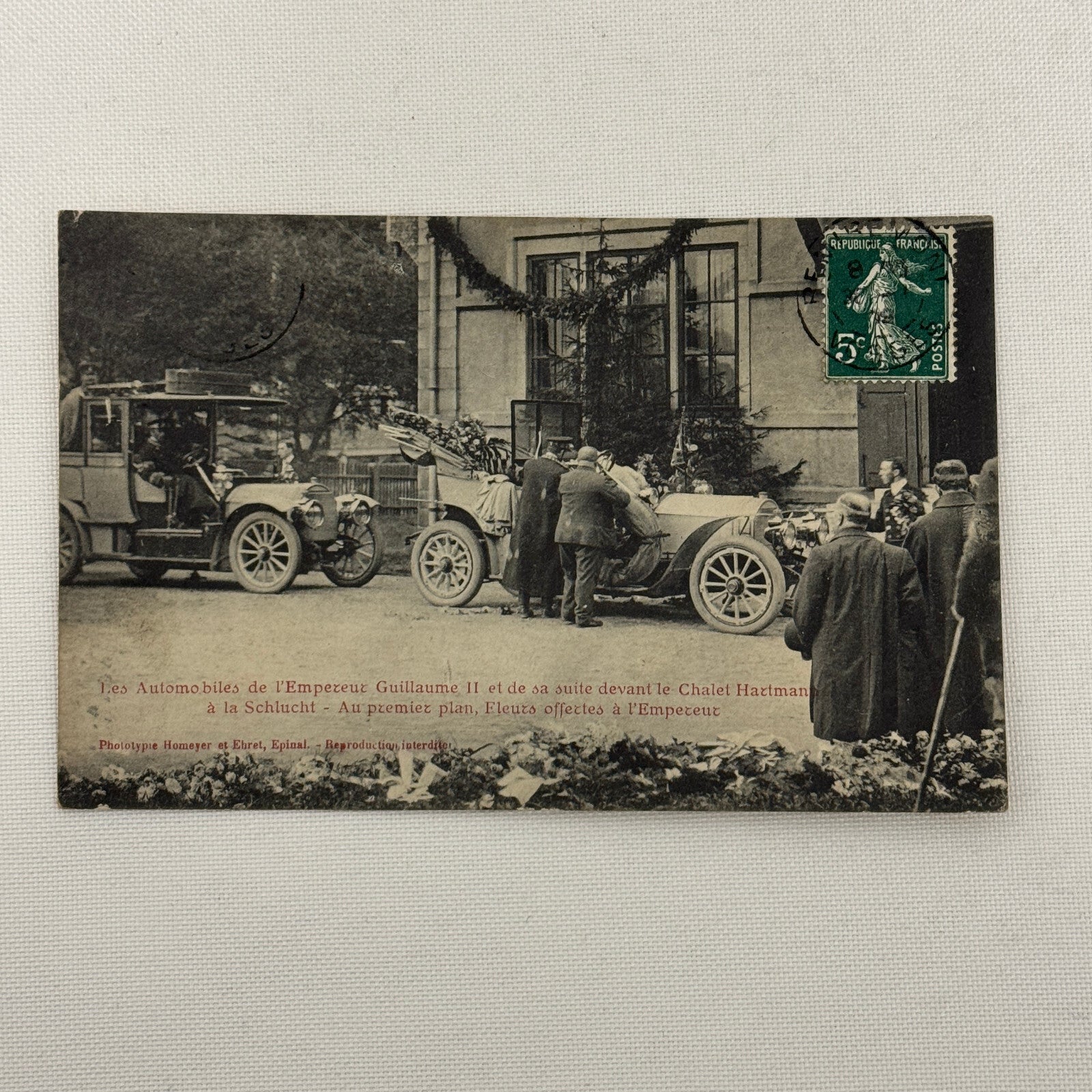 Emperor Guillaume II Kaiser WIlhelm II Car Automobile Postcard Post Card