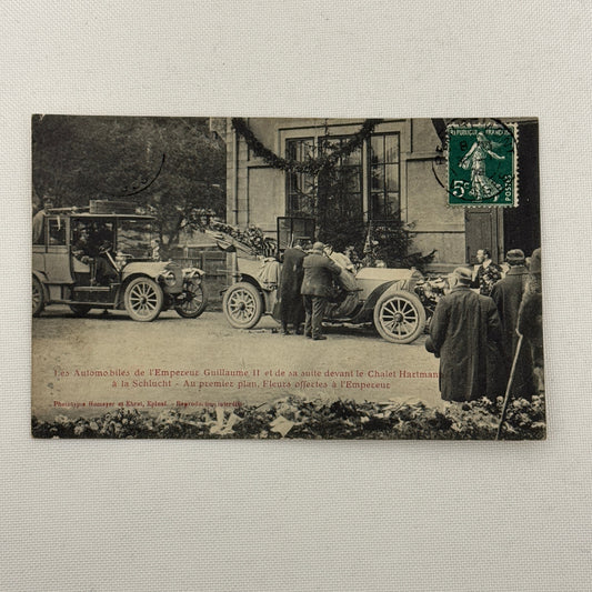 Emperor Guillaume II Kaiser WIlhelm II Car Automobile Postcard Post Card