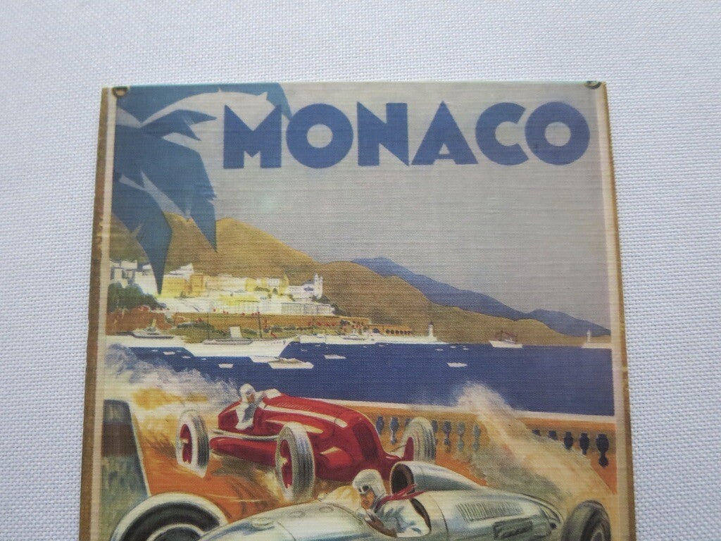 1936 Monaco Grand Prix Automobile Racing Car Postcard Post Card - Reproduction 