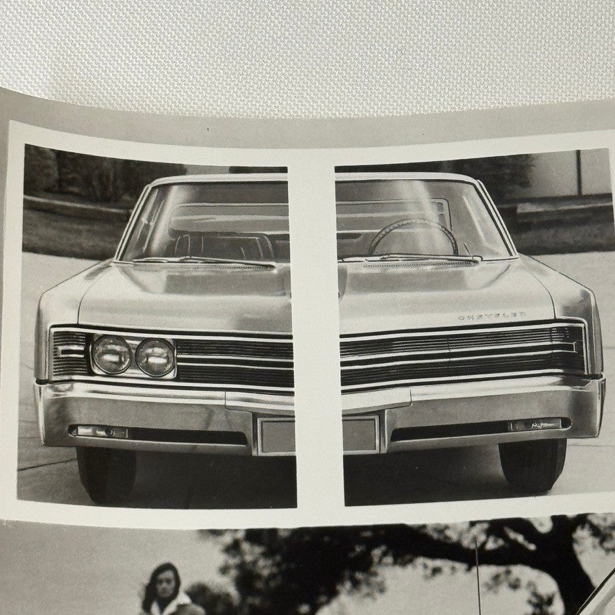 1968 Chrysler 300 Factory Press Photo Photograph Print Disappearing Headlights