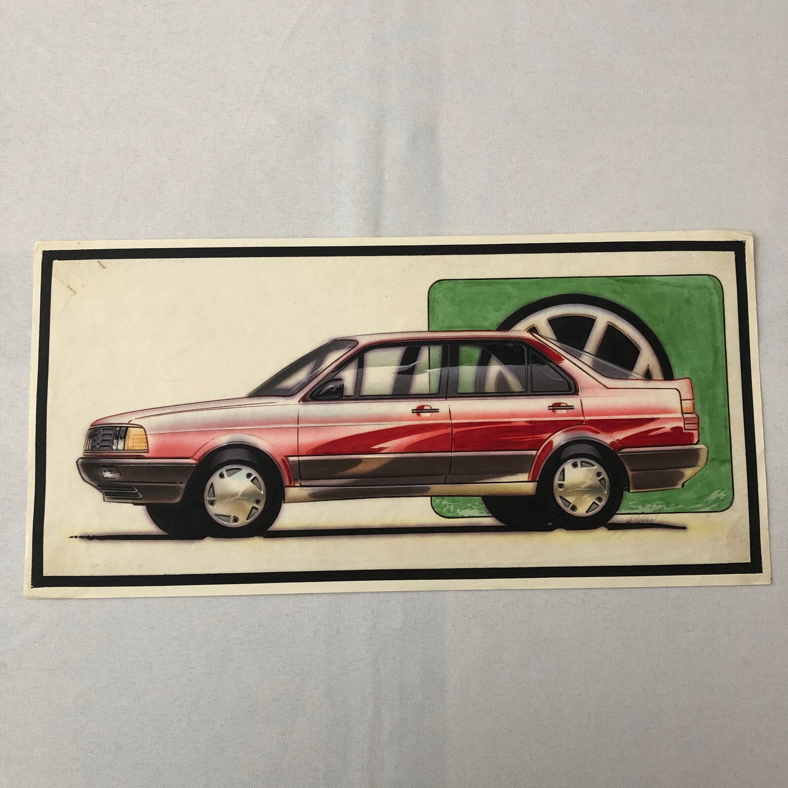 Volkswagen VW Concept Car Illustration Design Drawing Sketch Art Jetta ?