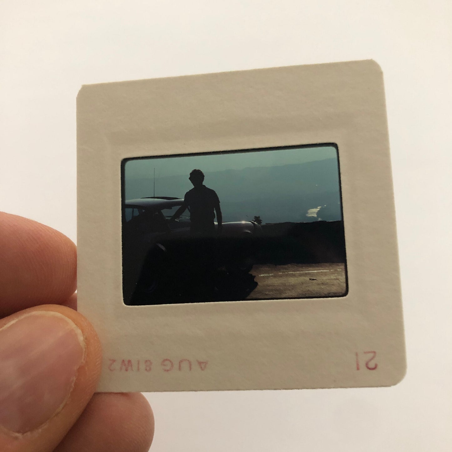 Porsche 911 Car 35mm Photo Slide Vintage 1981