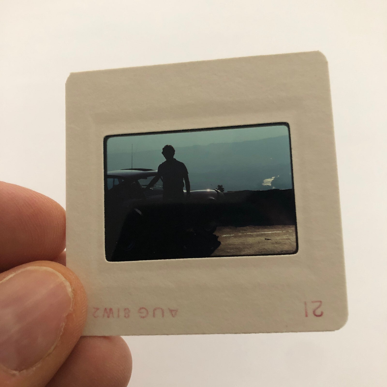 Porsche 911 Car 35mm Photo Slide Vintage 1981