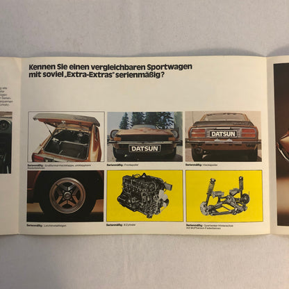 Vintage Datsun 260Z 2+2 Car Sales Brochure Catalog Datsun 260 Z Nissan GERMAN