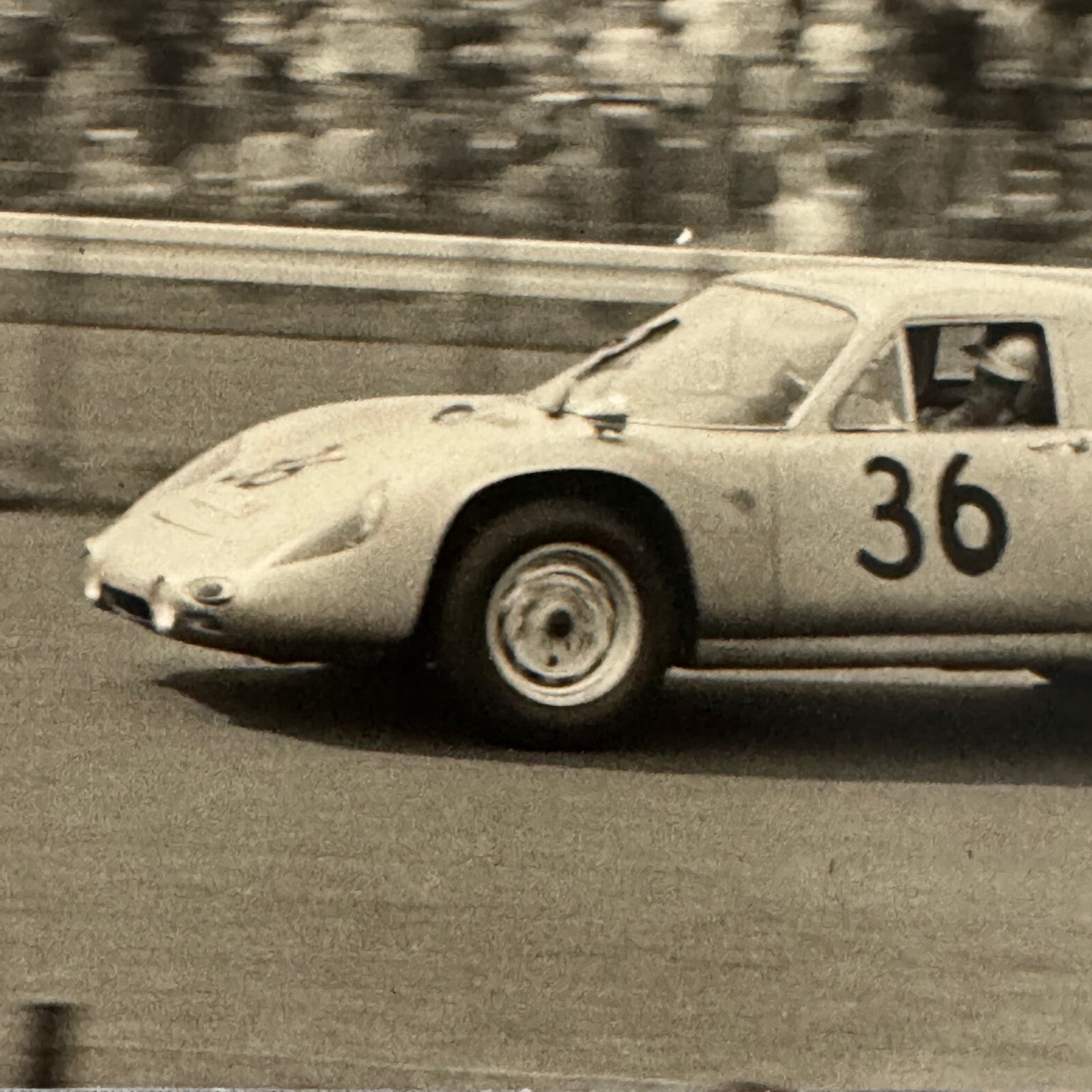 Vintage Porsche Racing Car Photo Photograph Print 1965