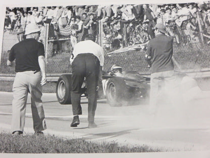 Vintage Professional Racing Car Grand Prix Photograph Photo - Mike Spence BRM 