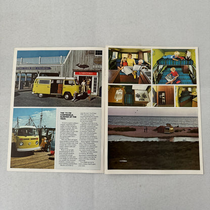 1975 Volkswagen VW Bus Van Station Wagon Camper Campmobile Brochure Catalog