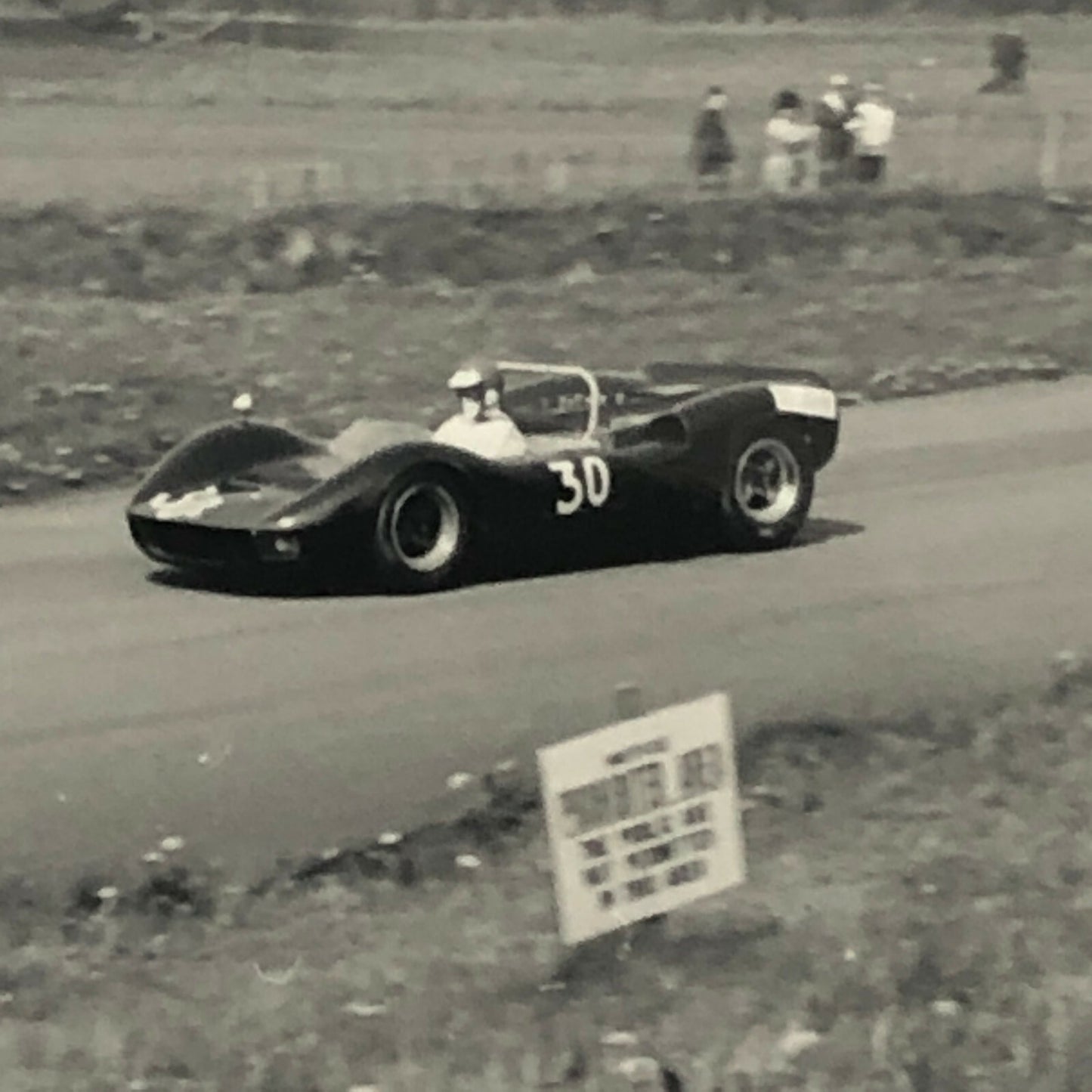 Vintage Racing Car Photo Photograph Print - 1966 McLaren Ford CanAm Can Am 