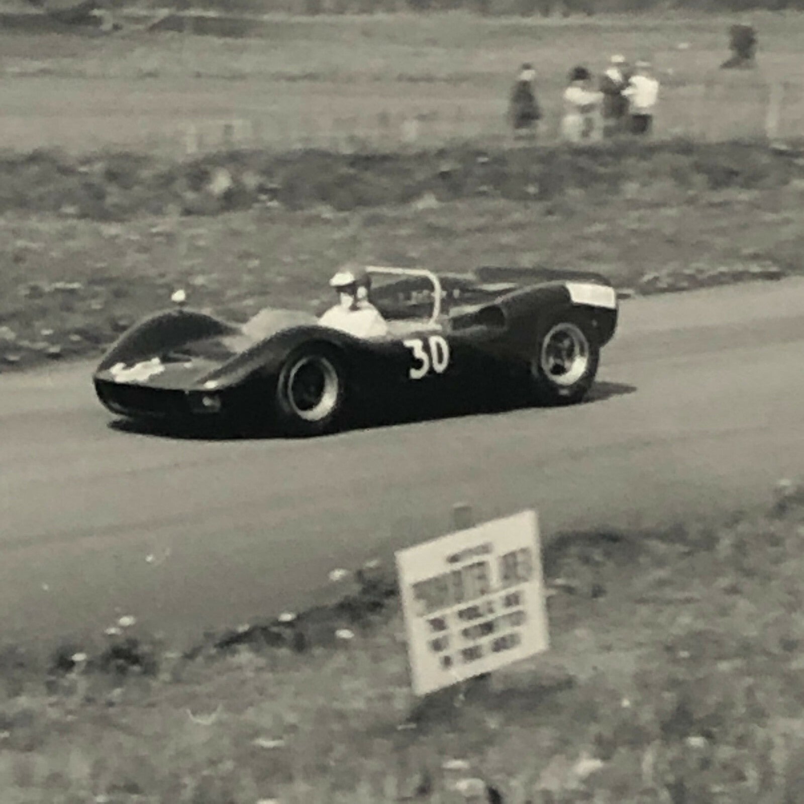 Vintage Racing Car Photo Photograph Print - 1966 McLaren Ford CanAm Can Am 