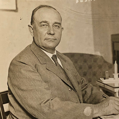 Press Photo Photograph Governor Arrested for Accepting Bribe 1925 Underwood