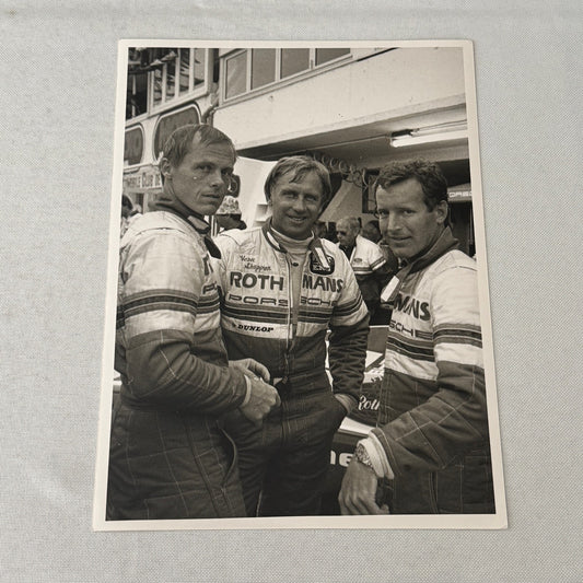 Rothmans Racing Porsche Driver Photo Derek Bell Jochen Mass Hans Stuck