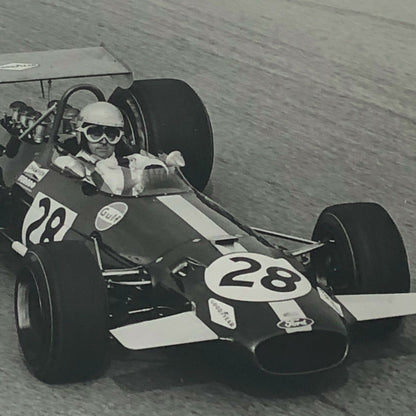 Vintage Grand Prix Racing Photo Photograph Jack Brabham Driver Car