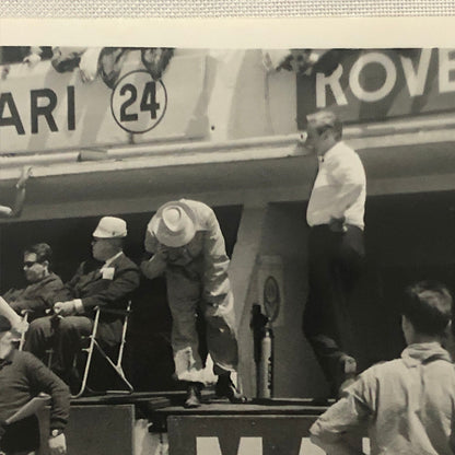 1963 Rover BRM at LeMans Racing Photo Photograph Print Vintage