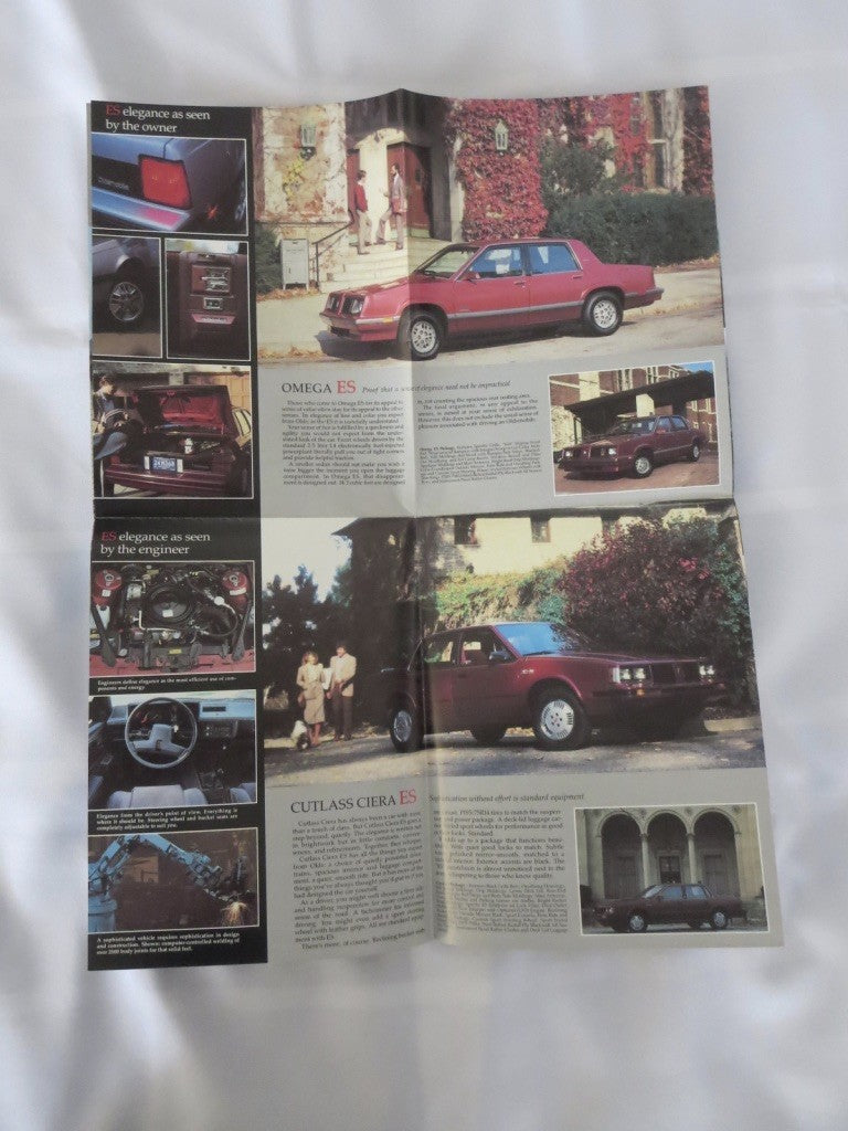 1983 Oldsmobile ES Sales Brochure Catalog Omega Cutlass Ciera Firenza