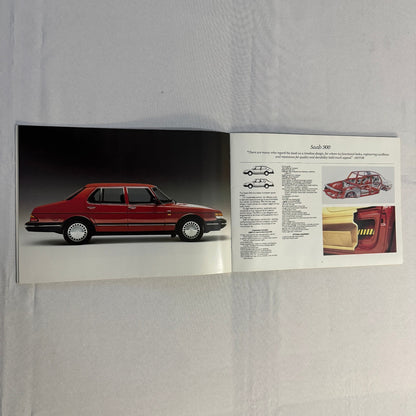 1988 Saab Military Sales Brochure Catalog Saab 900 Turbo 9000 900S Convertible