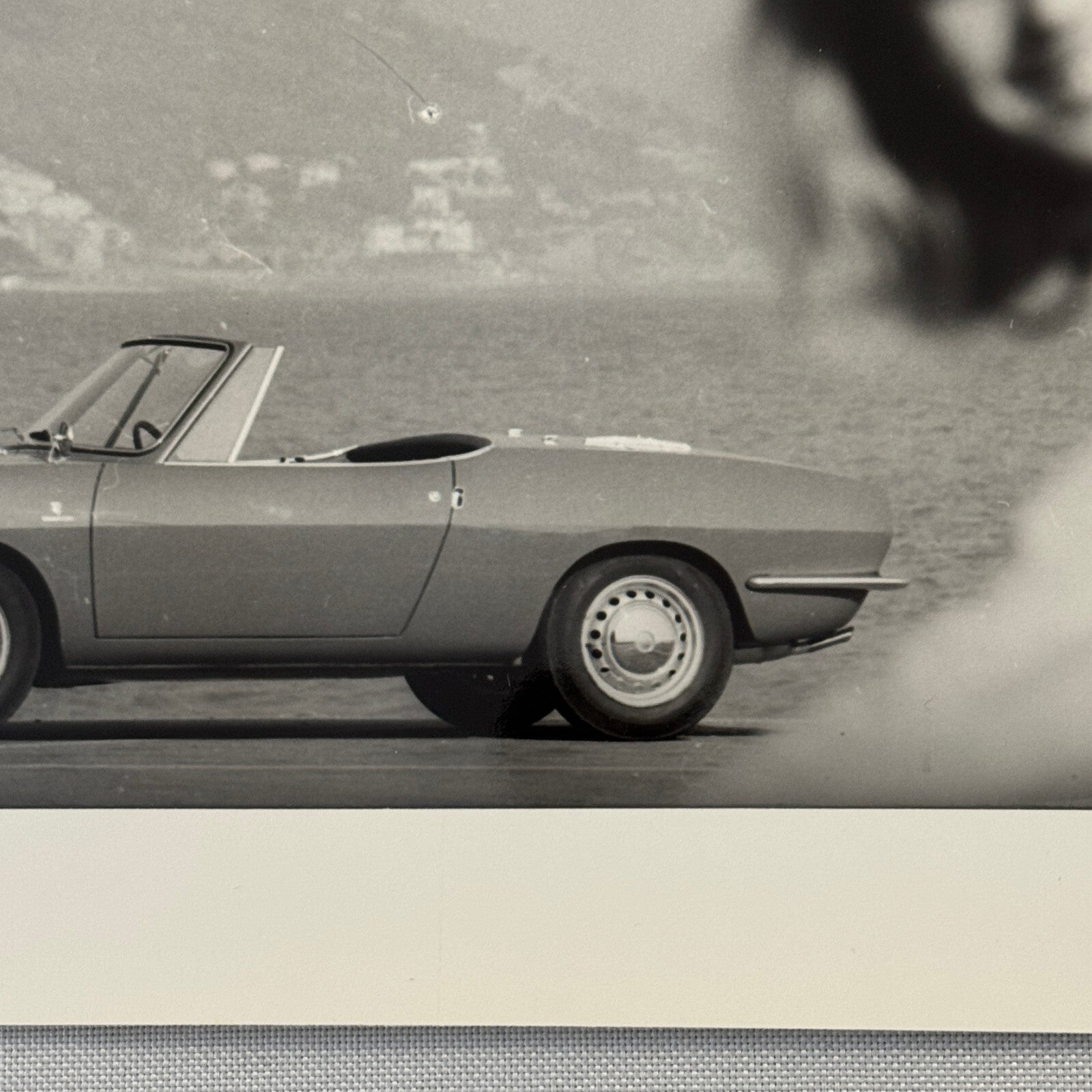 FIat 850 Spider Convertible Roadster Car Factory Press Photo Photograph Vintage