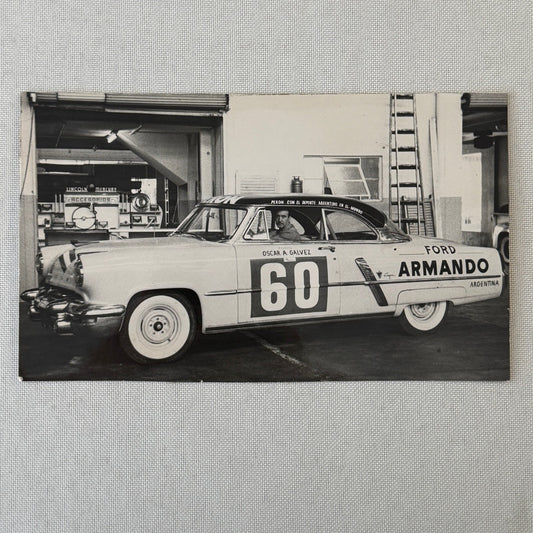 1953 Carrera Panamericana Racing Photo Oscar A. Galvez Lincoln Capri Photograph