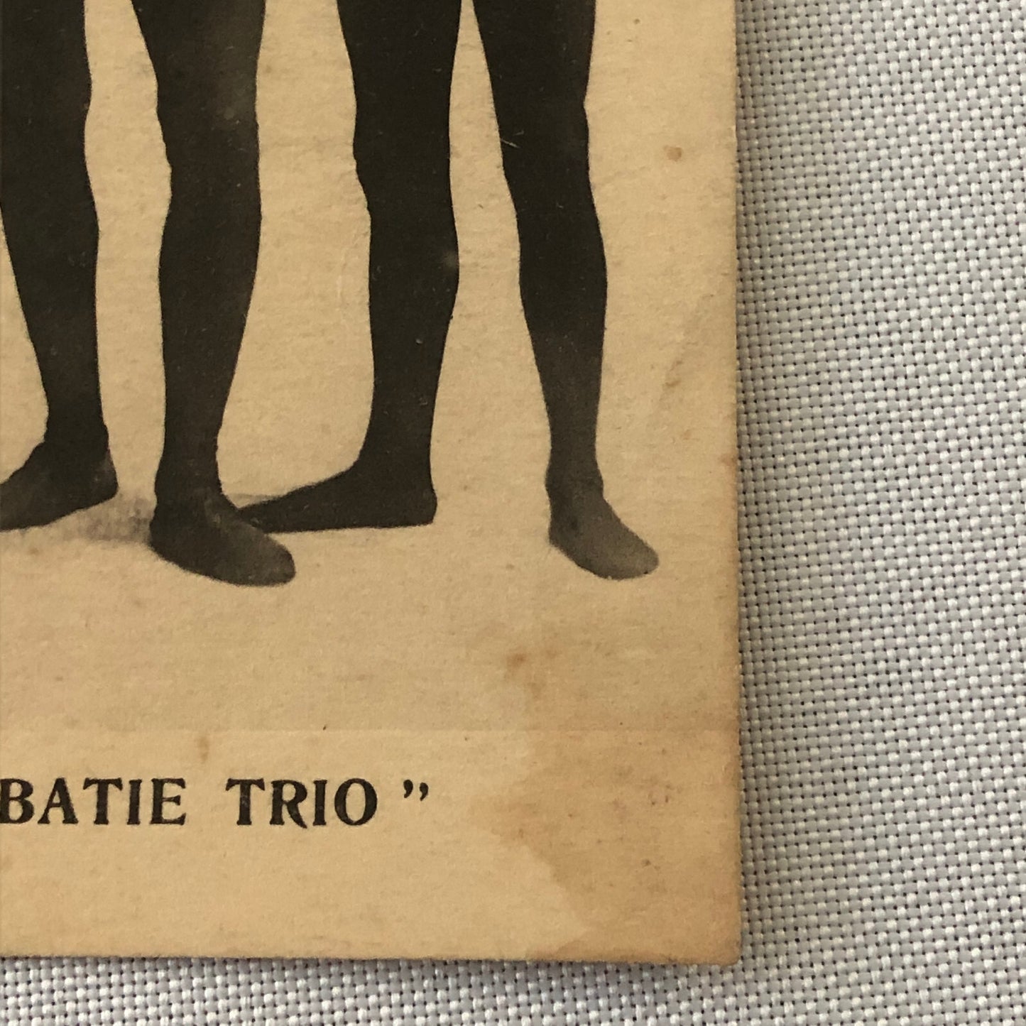 Circus Acrobat Performer Act Postcard Post Card Vintage Acrobatie Trio French