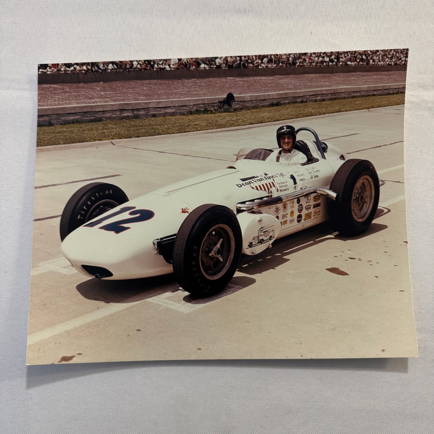 Vintage Indy Racing Photo Eddie Sachs 1961 Race Car Motorsport Modern Print