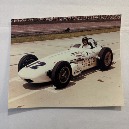 Vintage Indy Racing Photo Eddie Sachs 1961 Race Car Motorsport Modern Print