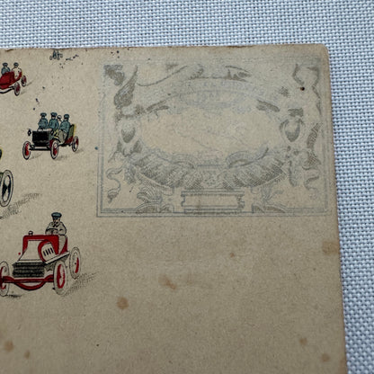 Vintage Car Automobile Postcard Post Card Italy Italian Posted with Stamp