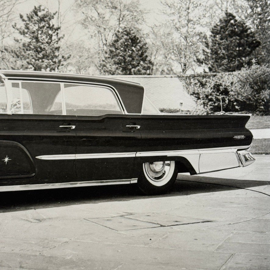 1958 Lincoln Continental Mark III Convertible Car Vintage Image Modern Print