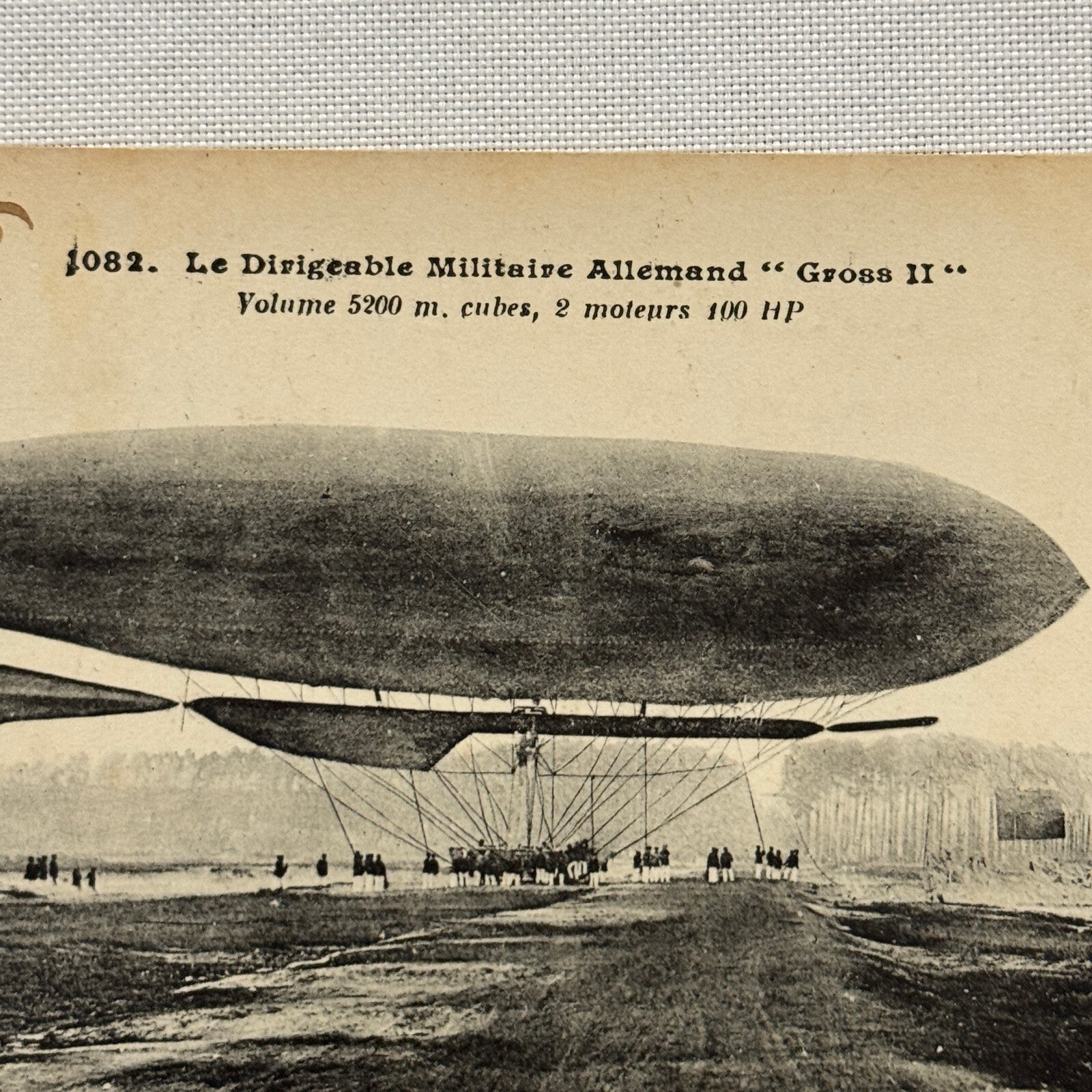 Military Airship Dirigible Aircraft French Postcard Post Card Vintage