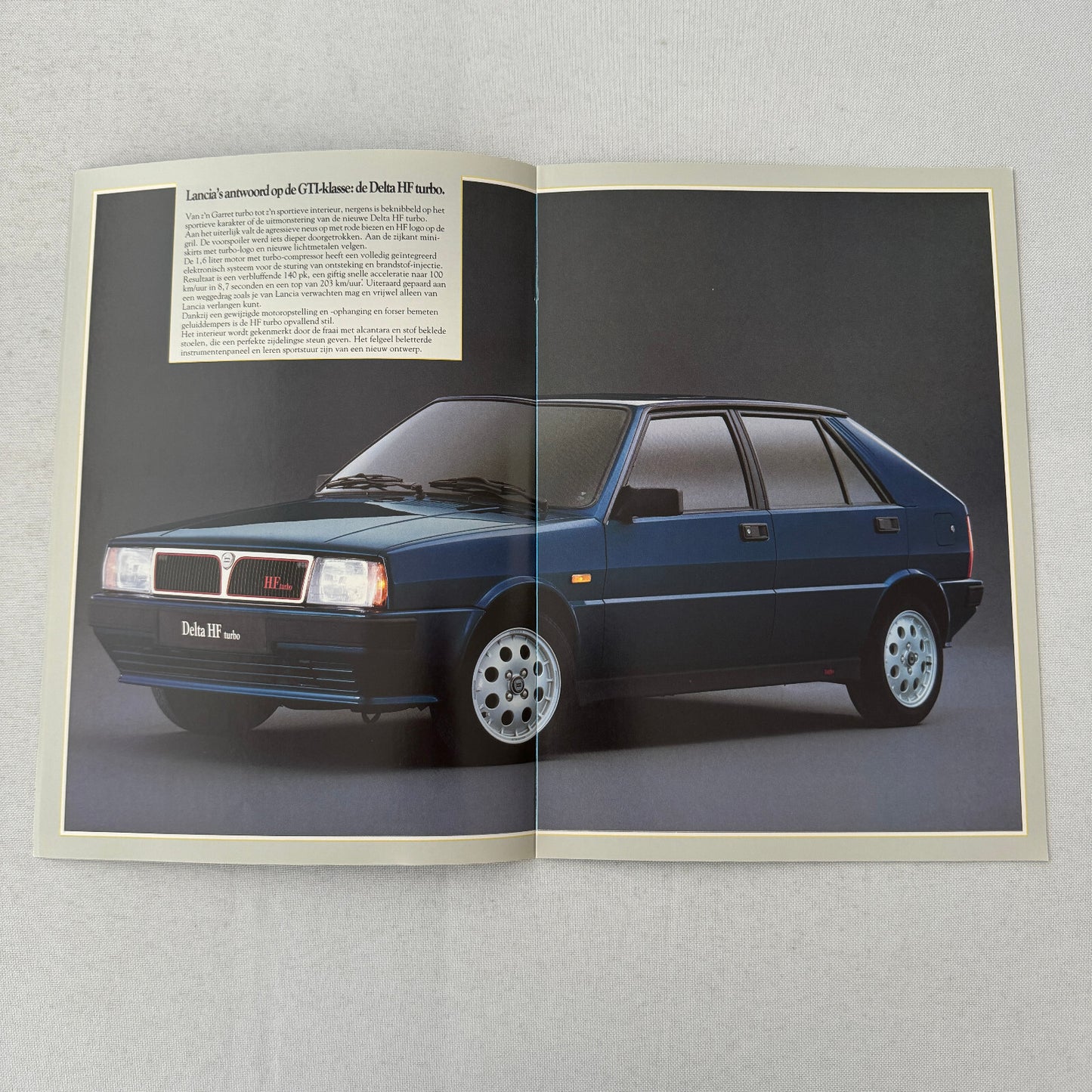 Lancia Delta Car Sales Brochure Catalog German Text GT HF Turbo 1.3