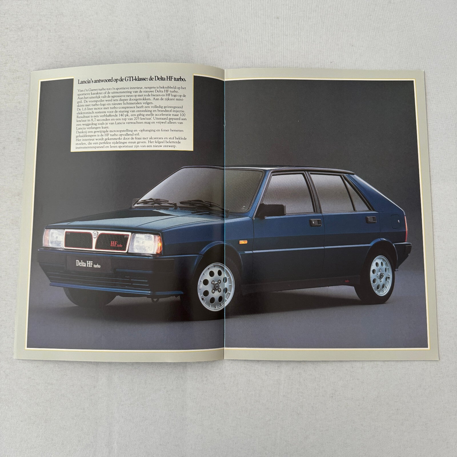 Lancia Delta Car Sales Brochure Catalog German Text GT HF Turbo 1.3