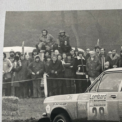 Vintage Rally Racing Photo Photograph 1974 Rallye RAC Chrysler Car 