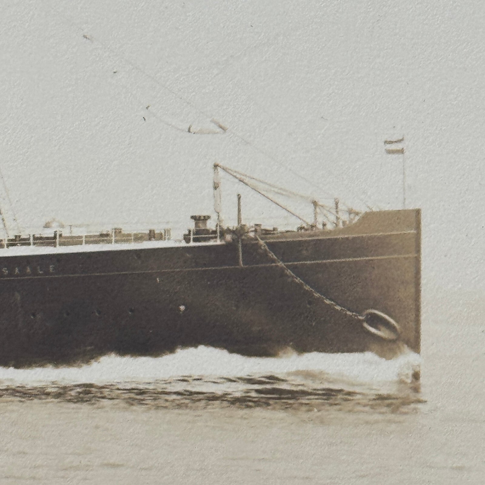 Vintage Ship Boat Photo Photograph Print Unidentified