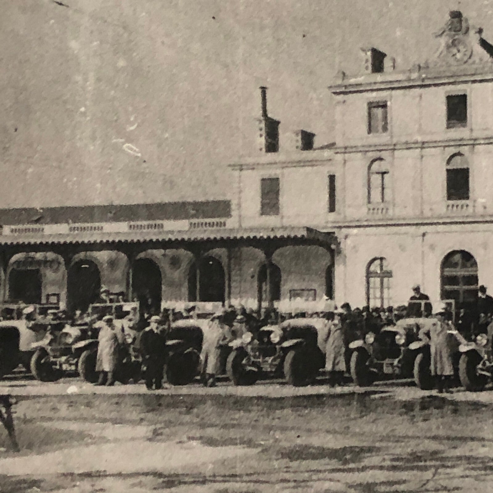 Vintage Car Automobile Photo Photograph Print - Rally Start ? Modern Era Print 