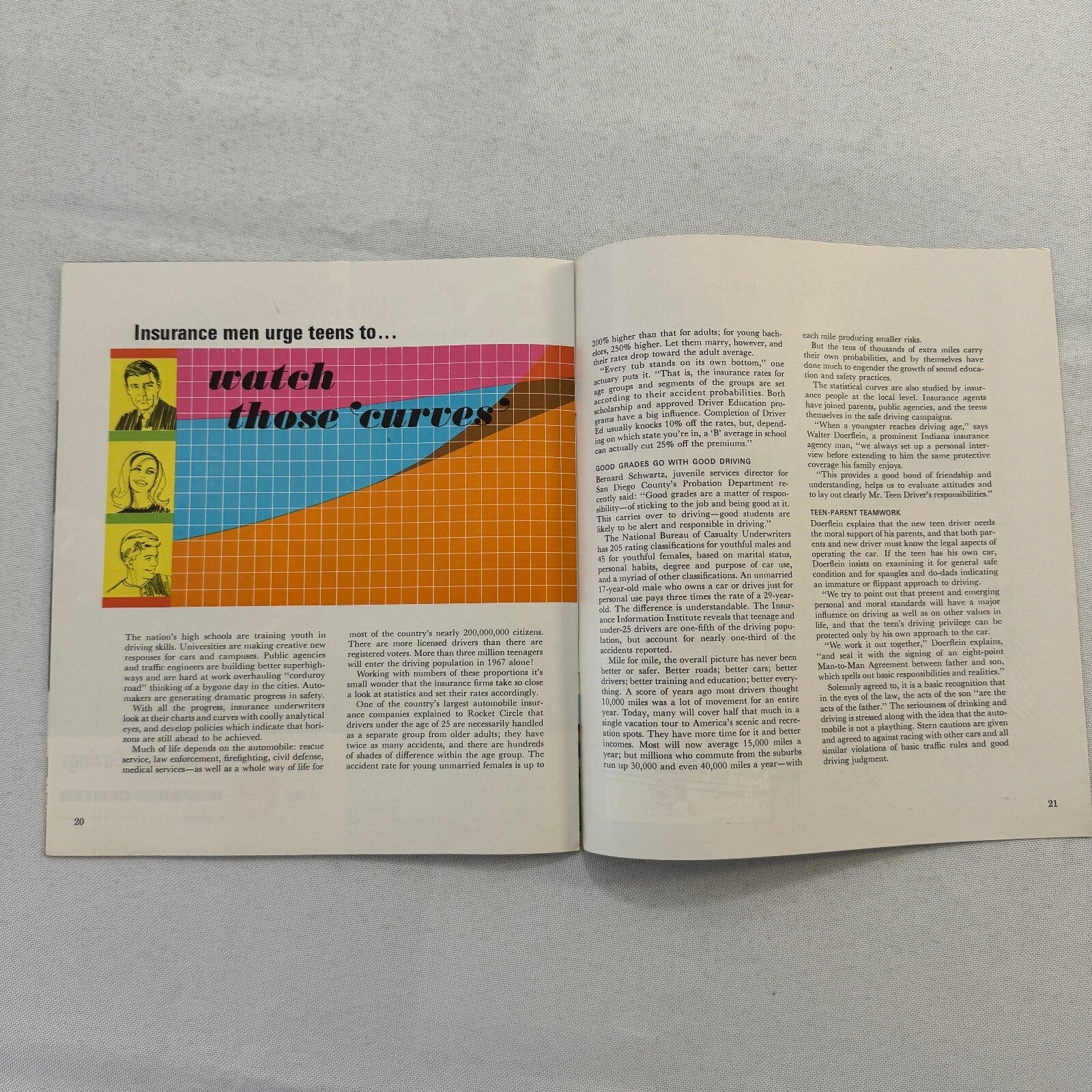 1967 Oldsmobile Rocket Circle Brochure Factory Magazine Delta 88 Youth Fashion +