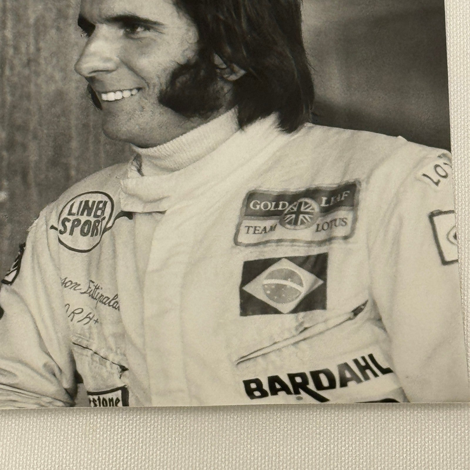 Vintage Racing Photo 1971 Austrian Grand Prix Emerson Fittipaldi Colin Chapman