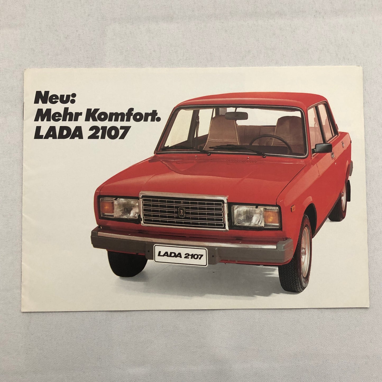 Lada 2107 Car Sales Brochure Catalog GERMAN Text European Market