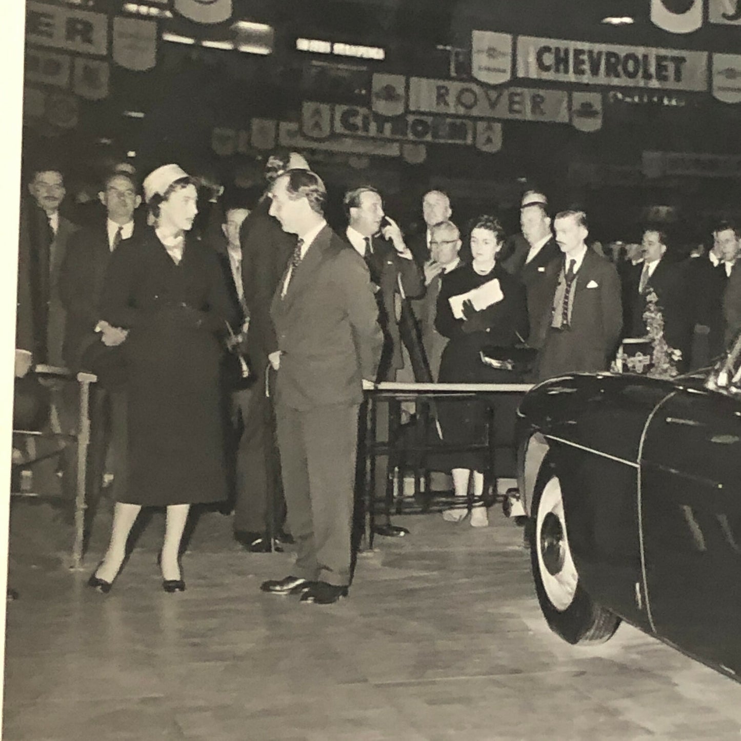 Vintage Bristol Car Earls Court Motor Show Photo Photograph Princesss Margaret